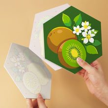 Charger l'image dans la galerie, Mini Série Peinture par Numéros - Hexagones (6 pièces) - Délices fruités