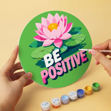 Charger l'image dans la galerie, Mini Série Peinture par Numéros - Disques Ø20cm (6 pièces) - Fleurs et Messages