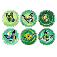 Charger l'image dans la galerie, Mini Série Peinture par Numéros - Disques Ø20cm (6 pièces) - Ailes d'émeraude Figured'Art