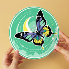Charger l'image dans la galerie, Mini Série Peinture par Numéros - Disques Ø20cm (6 pièces) - Ailes d'émeraude