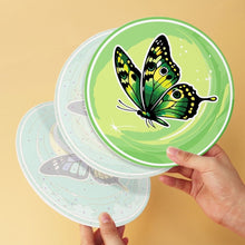 Charger l'image dans la galerie, Mini Série Peinture par Numéros - Disques Ø20cm (6 pièces) - Ailes d'émeraude