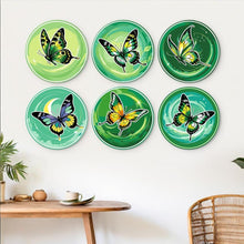 Charger l'image dans la galerie, Mini Série Peinture par Numéros - Disques Ø20cm (6 pièces) - Ailes d'émeraude
