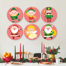 Charger l'image dans la galerie, Mini Série Peinture par Numéros - Disques Ø20cm (6 pièces) - Personnage de Noël