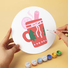 Charger l'image dans la galerie, Mini Série Peinture par Numéros - Disques Ø20cm (6 pièces) - Doux Noël