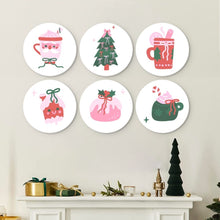 Charger l'image dans la galerie, Mini Série Peinture par Numéros - Disques Ø20cm (6 pièces) - Doux Noël