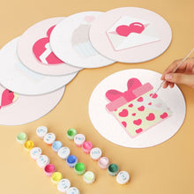 Charger l'image dans la galerie, Mini Série Peinture par Numéros - Disques Ø20cm (6 pièces) - Notes d'amour