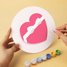 Charger l'image dans la galerie, Mini Série Peinture par Numéros - Disques Ø20cm (6 pièces) - Notes d'amour