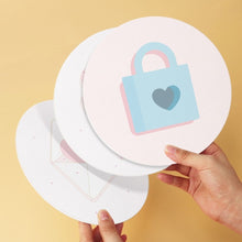 Charger l'image dans la galerie, Mini Série Peinture par Numéros - Disques Ø20cm (6 pièces) - Notes d'amour