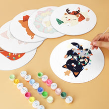 Charger l'image dans la galerie, Mini Série Peinture par Numéros - Disques Ø20cm (6 pièces) - Petite créature festive