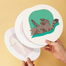 Charger l'image dans la galerie, Mini Série Peinture par Numéros - Disques Ø20cm (6 pièces) - Portrait de chat