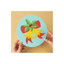 Charger l'image dans la galerie, Mini Série Peinture par Numéros - Disques Ø20cm (6 pièces) - Icônes de Noël menthe