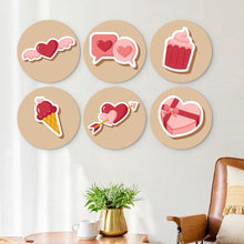Charger l'image dans la galerie, Mini Série Peinture par Numéros - Disques Ø20cm (6 pièces) - Icônes d'amour