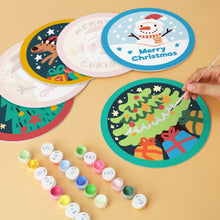 Charger l'image dans la galerie, Mini Série Peinture par Numéros - Disques Ø20cm (6 pièces) - Noël coloré