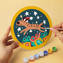 Charger l'image dans la galerie, Mini Série Peinture par Numéros - Disques Ø20cm (6 pièces) - Noël coloré