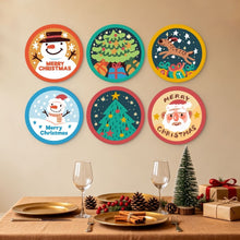 Charger l'image dans la galerie, Mini Série Peinture par Numéros - Disques Ø20cm (6 pièces) - Noël coloré