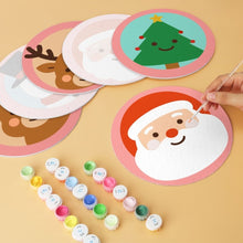 Charger l'image dans la galerie, Mini Série Peinture par Numéros - Disques Ø20cm (6 pièces) - Noël blush