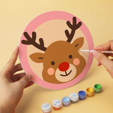 Charger l'image dans la galerie, Mini Série Peinture par Numéros - Disques Ø20cm (6 pièces) - Noël blush