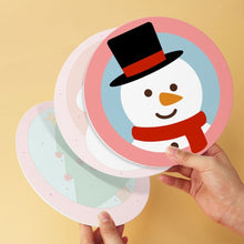 Charger l'image dans la galerie, Mini Série Peinture par Numéros - Disques Ø20cm (6 pièces) - Noël blush