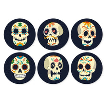 Charger l'image dans la galerie, Mini Série Peinture par Numéros - Disques Ø20cm (6 pièces) - Día de los Muertos Figured'Art