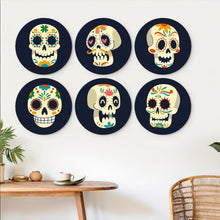 Charger l'image dans la galerie, Mini Série Peinture par Numéros - Disques Ø20cm (6 pièces) - Día de los Muertos