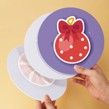 Charger l'image dans la galerie, Mini Série Peinture par Numéros - Disques Ø20cm (6 pièces) - Noël violet