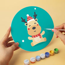 Charger l'image dans la galerie, Mini Série Peinture par Numéros - Disques Ø20cm (6 pièces) - Amis de Noël 1