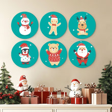 Charger l'image dans la galerie, Mini Série Peinture par Numéros - Disques Ø20cm (6 pièces) - Amis de Noël 1