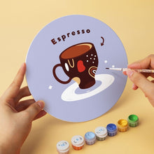 Charger l'image dans la galerie, Mini Série Peinture par Numéros - Disques Ø20cm (6 pièces) - Noël lavande et café