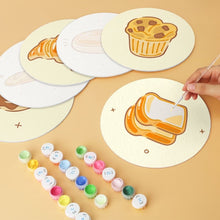 Charger l'image dans la galerie, Mini Série Peinture par Numéros - Disques Ø20cm (6 pièces) - Douceurs Boulangères