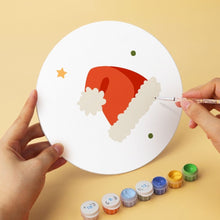 Charger l'image dans la galerie, Mini Série Peinture par Numéros - Disques Ø20cm (6 pièces) - Noël écarlate