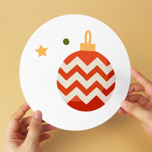 Charger l'image dans la galerie, Mini Série Peinture par Numéros - Disques Ø20cm (6 pièces) - Noël écarlate