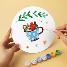 Charger l'image dans la galerie, Mini Série Peinture par Numéros - Disques Ø20cm (6 pièces) - Charme de Noël