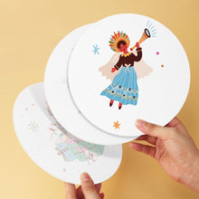 Charger l'image dans la galerie, Mini Série Peinture par Numéros - Disques Ø20cm (6 pièces) - Charme de Noël