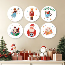 Charger l'image dans la galerie, Mini Série Peinture par Numéros - Disques Ø20cm (6 pièces) - Charme de Noël