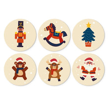 Charger l'image dans la galerie, Mini Série Peinture par Numéros - Disques Ø20cm (6 pièces) - Jouets de Noël Figured'Art