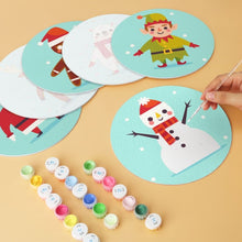 Charger l'image dans la galerie, Mini Série Peinture par Numéros - Disques Ø20cm (6 pièces) - Amis de Noël 2