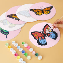 Charger l'image dans la galerie, Mini Série Peinture par Numéros - Disques Ø20cm (6 pièces) - Papillons