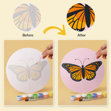 Charger l'image dans la galerie, Mini Série Peinture par Numéros - Disques Ø20cm (6 pièces) - Papillons