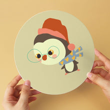 Charger l'image dans la galerie, Mini Série Peinture par Numéros - Disques Ø20cm (6 pièces) - Hiver en forêt