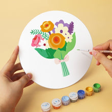 Charger l'image dans la galerie, Mini Série Peinture par Numéros - Disques Ø20cm (6 pièces) - Murmures fleuris