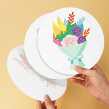 Charger l'image dans la galerie, Mini Série Peinture par Numéros - Disques Ø20cm (6 pièces) - Murmures fleuris