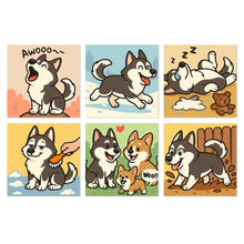 Charger l'image dans la galerie, Mini Série Peinture par Numéros 20x20cm (6 pièces) - Esprit Husky Figured'Art