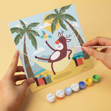 Charger l'image dans la galerie, Mini Série Peinture par Numéros 20x20cm (6 pièces) - Noël tropical