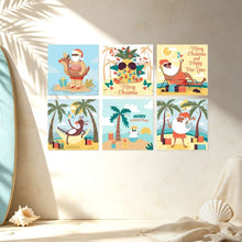 Charger l'image dans la galerie, Mini Série Peinture par Numéros 20x20cm (6 pièces) - Noël tropical