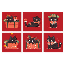 Charger l'image dans la galerie, Mini Série Peinture par Numéros 20x20cm (6 pièces) - Petits chats joyeux Figured'Art