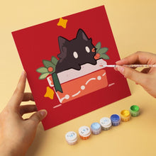 Charger l'image dans la galerie, Mini Série Peinture par Numéros 20x20cm (6 pièces) - Petits chats joyeux