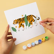 Charger l'image dans la galerie, Mini Série Peinture par Numéros 20x20cm (6 pièces) - Félins de la jungle