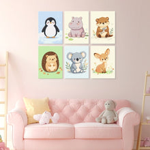 Charger l'image dans la galerie, Mini Série Peinture par Numéros 15x20cm (6 pièces) - Petits Animaux espiègles