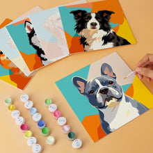 Charger l'image dans la galerie, Mini Série Peinture par Numéros 20x20cm (6 pièces) - Portraits de chiens pop