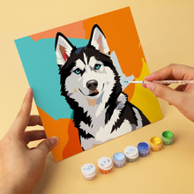 Charger l'image dans la galerie, Mini Série Peinture par Numéros 20x20cm (6 pièces) - Portraits de chiens pop